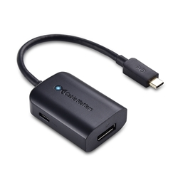 Cable Matters USB-C to DisplayPort Adapter with 100W Charging - 4K Ready