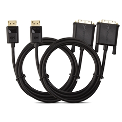 Cable Matters 2-Pack DisplayPort to DVI Cable 6 Feet