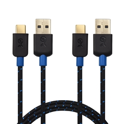 Cable Matters 2-Pack Braided USB-C to USB Cable