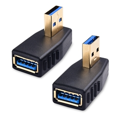 Cable Matters Combo Pack 90 Degree Left Angle and Right Angle USB 3.0 Adapter