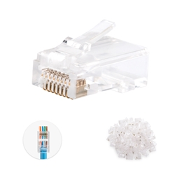 Cable Matters 100-Pack Cat6 Pass Through RJ45 Modular Plugs