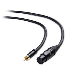 Cable Matters Unbalanced XLR to RCA Cable/Female XLR to Male RCA Audio Cable