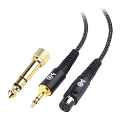 Cable Matters Braided Mini XLR to 3.5mm Cable with 3.5mm to 1/4 Inch Adapter