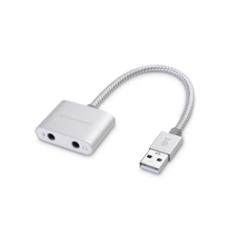 Cable Matters USB-A to 3.5mm Digital Audio Adapter with Mic