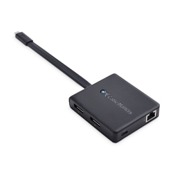 Cable Matters USB Type-C® Multiport Adapter with Dual DisplayPort™ & PD