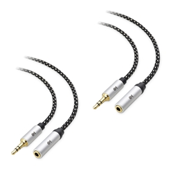 Cable Matters 2-Pack 3.5mm Stereo Audio TRS Extension Cable