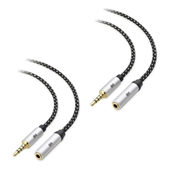 Cable Matters 2-Pack 3.5mm Stereo Audio TRRS Extension Cable