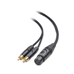 Cable Matters Female XLR to Dual RCA Male Cable