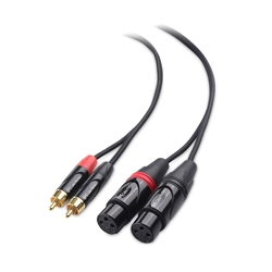 Cable Matters Dual Female XLR to Dual RCA Unbalanced Interconnect Cable