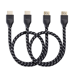Cable Matters 2-Pack Braided 48Gbps Ultra 8K HDMI Cable with 8K 120Hz and HDR
