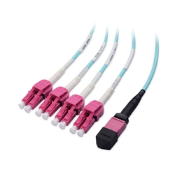 Cable Matters MTP® Female to LC UPC Duplex OM4 Multimode Breakout Fiber Optic Cable