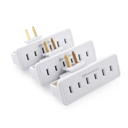 Cable Matters 3-Pack 2 Prong 3-Outlet Wall Tap