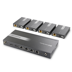 Cable Matters 1x4 4K HDMI Extender Splitter - 4K@60Hz/164ft, 4K@30Hz/196ft