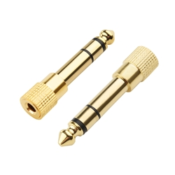Cable Matters 2-Pack 6.3mm (1/4 inch) to 3.5 mm Male to Female Stereo Adapter
