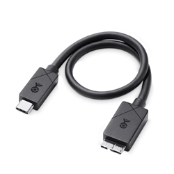 [Designed for Surface] Cable Matters USB-C to USB Micro-B Cable (USB-C to Micro-B Cable) in Black - 1.5 Ft / 0.45m