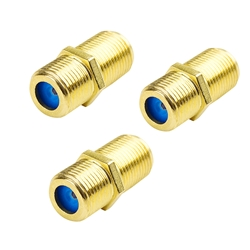 Cable Matters 3-Pack Coaxial F-Type Coupler for RG6