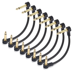 Cable Matters (8-Pack) Guitar Patch Cable -6 inches