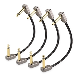 Cable Matters (4-Pack) Premium Guitar Patch Cable -6 inches