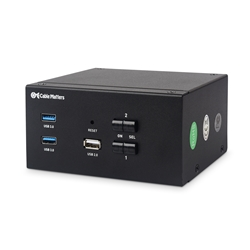 Cable Matters USB 3.0 KVM Switch for 2 Computers with Dual HDMI
