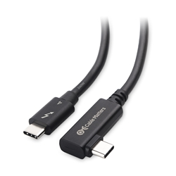 Cable Matters [Intel Certified] 90 Degree Angled Thunderbolt 4 (40Gbps) Cable