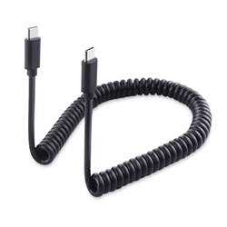 Cable Matters Coiled USB-C 60W Charging Cable - 6ft