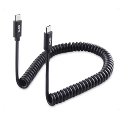 Cable Matters Coiled USB-C 60W Charging Cable - 4ft