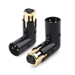 Cable Matters 2-Pack, Angle Male to Female XLR Adapter