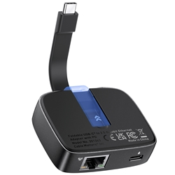 Cable Matters Foldable USB-C to 2.5 Gigabit Ethernet Adapter with PD