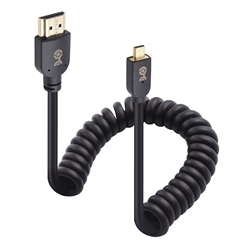 Cable Matters Coiled 8K Micro HDMI to HDMI Cable - 3 ft