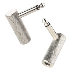 Cable Matters 2-Pack, Premium Right Angle 6.35mm TS Adapter