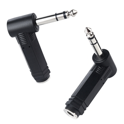 Cable Matters 2-Pack, Right Angle 6.35mm TRS Adapter