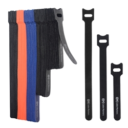 Cable Matters 100-Pack, Assorted Reusable Hook-and-Loop Cable Ties - 4,6,8 Inches
