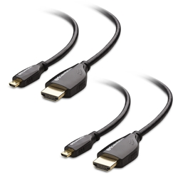 Cable Matters 2-Pack Micro HDMI to HDMI Cable - 4K Ready