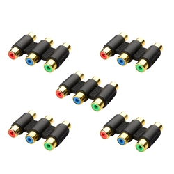 Cable Matters 5-Pack 3-RCA/RGB Coupler