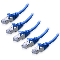 Cable Matters 5-Pack Cat6A Snagless Shielded (SSTP/SFTP) Ethernet Patch Cable