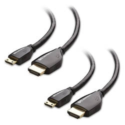 Cable Matters 2-Pack Mini HDMI to HDMI Cable - 4K Ready