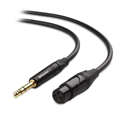 Cable Matters 6.35mm (1/4 Inch) TRS to XLR Cable (Male to Female)