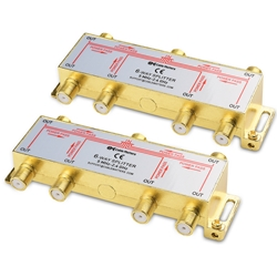 Cable Matters 2-Pack 6-Way 2.4 Ghz Balanced Coaxial Splitter