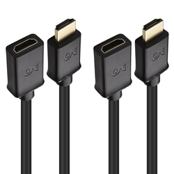 Cable Matters 2-Pack HDMI Extension Cable - HDR and 4K Ready