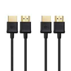 Cable Matters 2-Pack Ultra-Slim HDMI Cable - HDR and 4K Ready