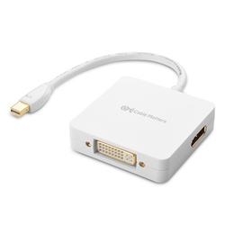 Cable Matters Mini DisplayPort to HDMI/DVI/DisplayPort 3-in-1 Adapter
