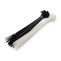Cable Matters 100 Self-Locking 12-Inch Nylon Cable Ties in Black and White