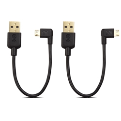 Cable Matters Combo-Pack Right Angle and Left Angle USB 2.0 Cables 6 Inches