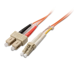 Cable Matters Multimode OM1 62.5/125 Duplex OFNP Fiber Optic Cable LC to SC
