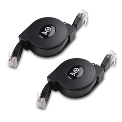 Cable Matters 2-Pack Retractable Cat5e Gigabit Ethernet Cable