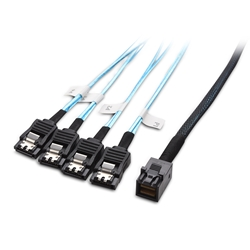 Cable Matters Internal HD Mini SAS (SFF-8643) to 4 SATA Reverse Breakout Cable 3.3 Feet / 1m