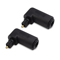 Cable Matters 2-Pack Right Angle Toslink Adapter