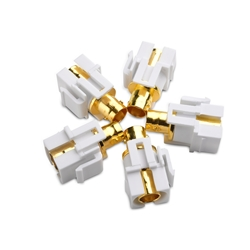 Cable Matters 5-Pack Gold-Plated BNC Keystone Jack Insert