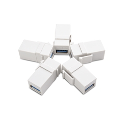 Cable Matters 5-Pack USB 3.0 Keystone Jack Inserts in White