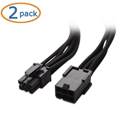 Cable Matters 2-Pack PCI-E 6 Pin Power Cable 10 Inches